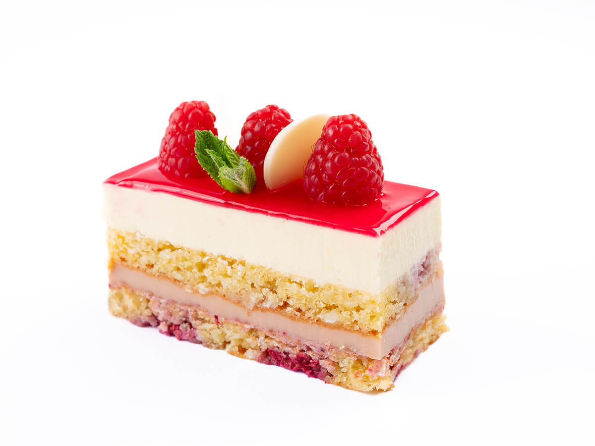 Raspberry White Chocolate Slice