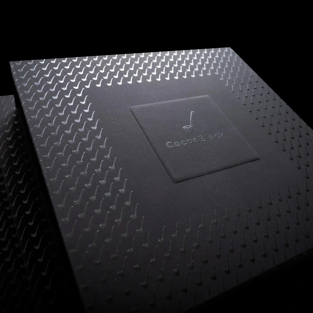 Cocoa Black Boxed Chocolates Packaging