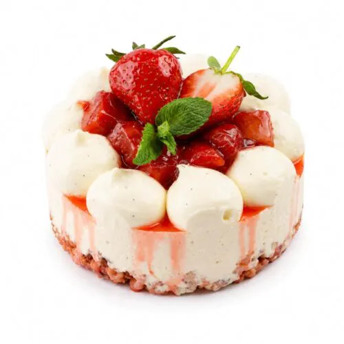 Strawberry Rhubarb Cheesecake